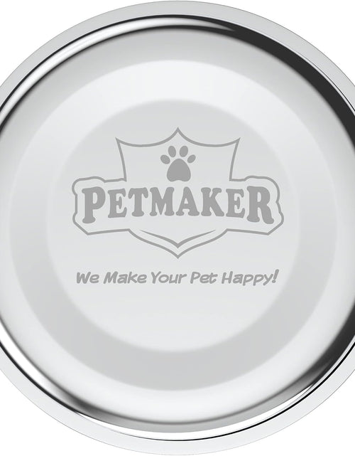 Load image into Gallery viewer, Stainless Steel Raised Food and Water Bowls with Decorative Stand Collection, Elevated Feeding Station for Dogs, Cats, and Pets - 2 Pack
